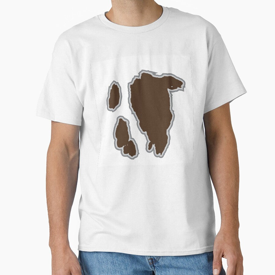 Big Brown Cow Pattern White Cowhide by - Adult & Kids T-Shirts, Sweatshirts & Hoodies apparel design preview 1