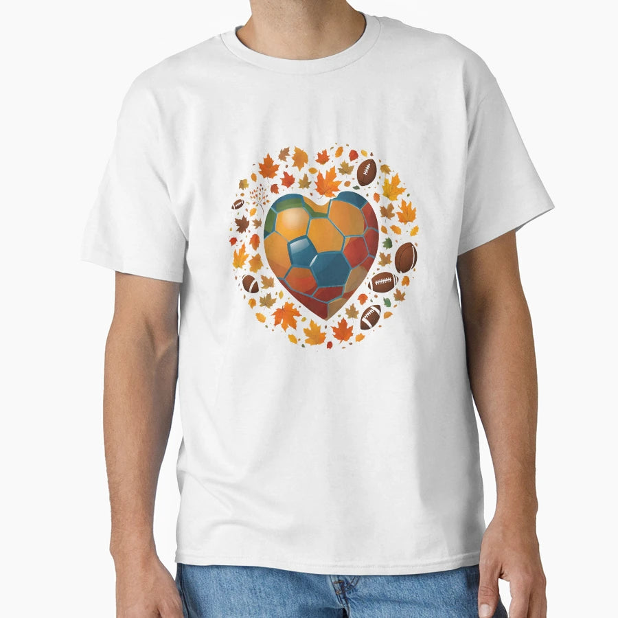 Love Thanksgiving Football And Fall T-Shirt - Minimalist Print for Adults - T-Shirt, Sweatshirt, Hoodie