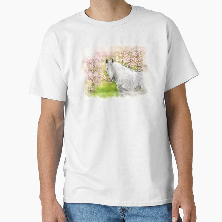 Spring Horse by horseymj1 - Adult & Kids T-Shirts, Sweatshirts & Hoodies apparel design preview 1