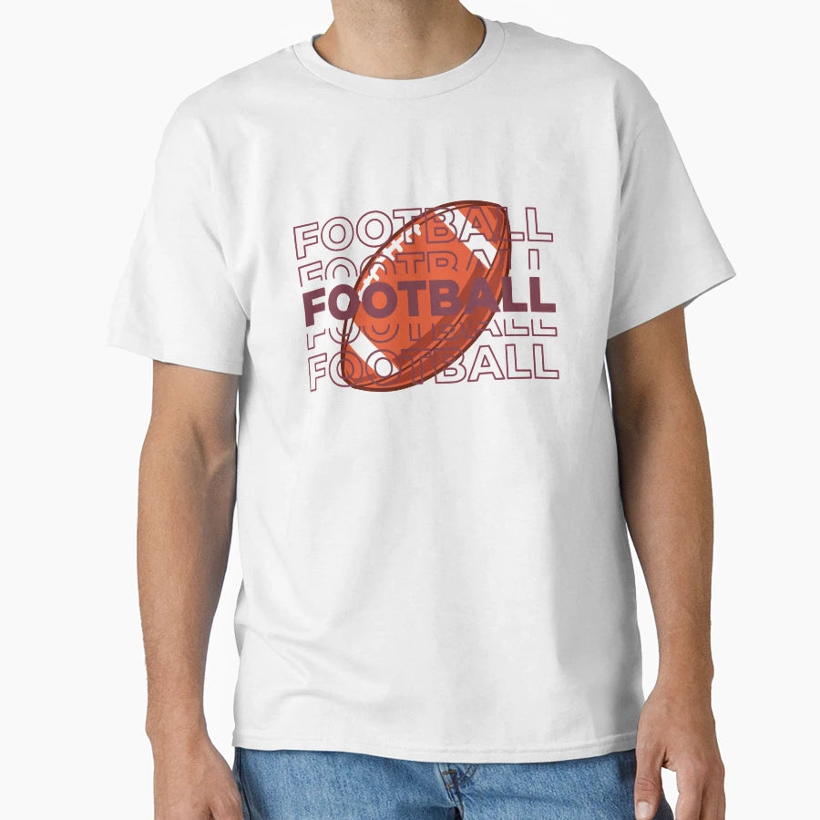American Football Motif Sport T-Shirt - Minimalist Print Unisex - T-Shirt, Sweatshirt, Hoodie