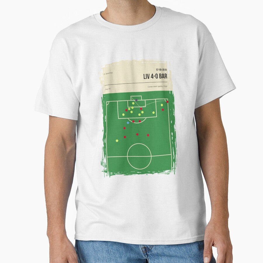 Liverpool Corner Against Barcelona 4-0 CL Semi Final - Adult & Kids T-Shirts, Sweatshirts & Hoodies apparel design preview 1