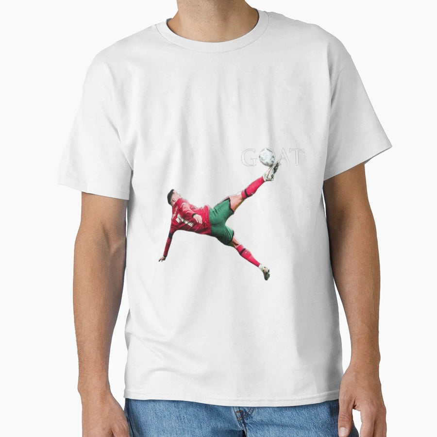 Goat Motion Ronaldos Iconic Bicycle T-Shirt - Fun Novelty Design Unisex - T-Shirt, Sweatshirt, Hoodie