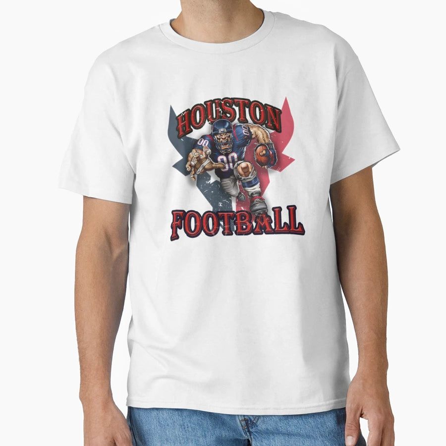 Houston Football Detroit Football T-Shirt - Casual Everyday Wear Unisex - T-Shirt, Sweatshirt, Hoodie