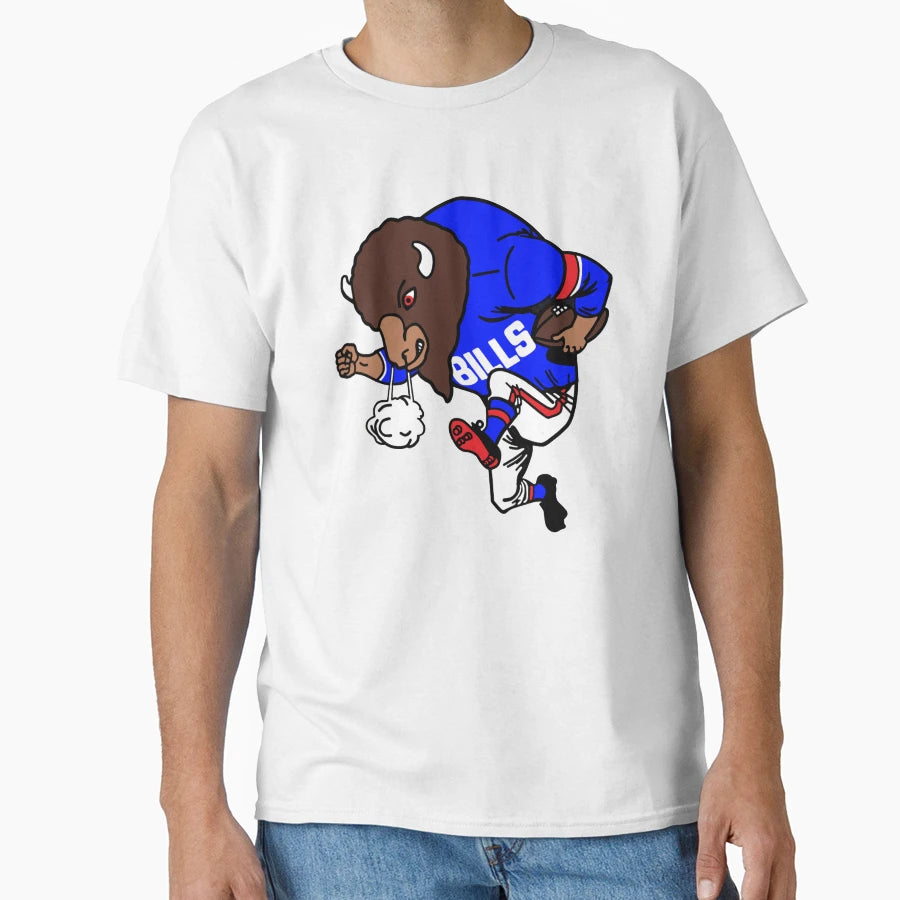 Buffalo Football T-Shirt - Custom Art Print Unisex - T-Shirt, Sweatshirt, Hoodie