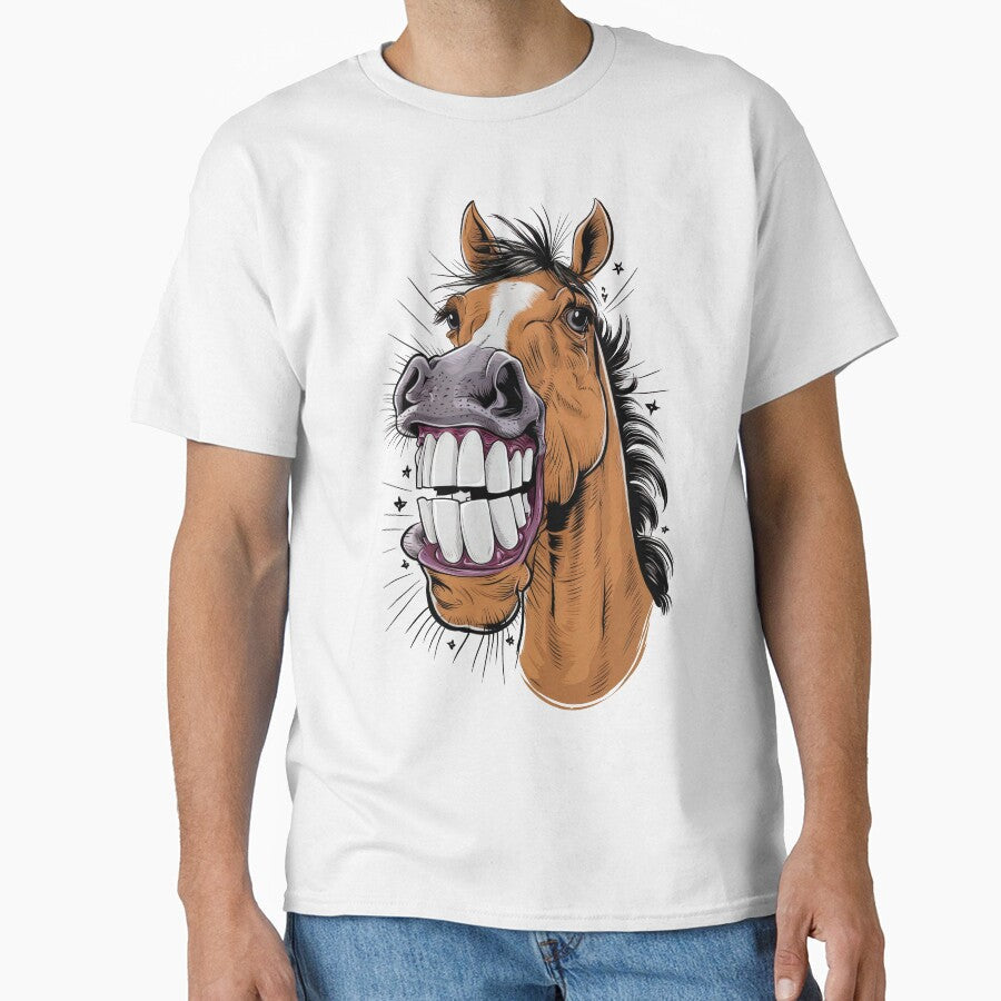 Happy Horse by Angry Swan Designs - Adult & Kids T-Shirts, Sweatshirts & Hoodies apparel design preview 1