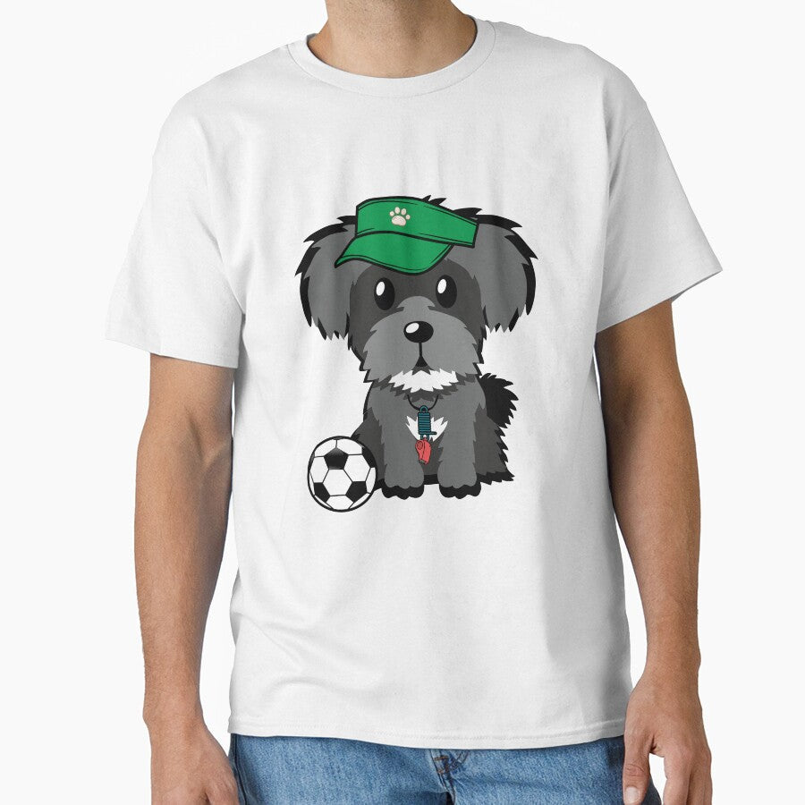 Soccer Player Schnauzer by Pet Station - Adult & Kids T-Shirts, Sweatshirts & Hoodies apparel design preview 1