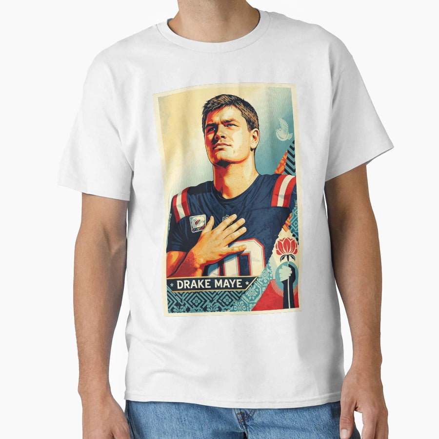 Drake Maye Pop Culture T-Shirt - Unique Graphic for Adults - T-Shirt, Sweatshirt, Hoodie