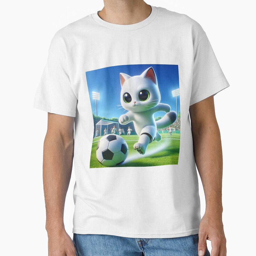 Soccer cat by ShironekoStudio - Adult & Kids T-Shirts, Sweatshirts & Hoodies apparel design preview 1