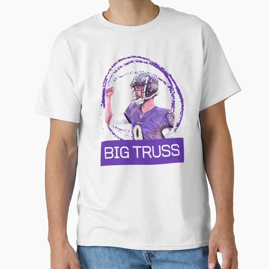 Justin Tucker T-Shirt - Minimalist Print Men Women - T-Shirt, Sweatshirt, Hoodie