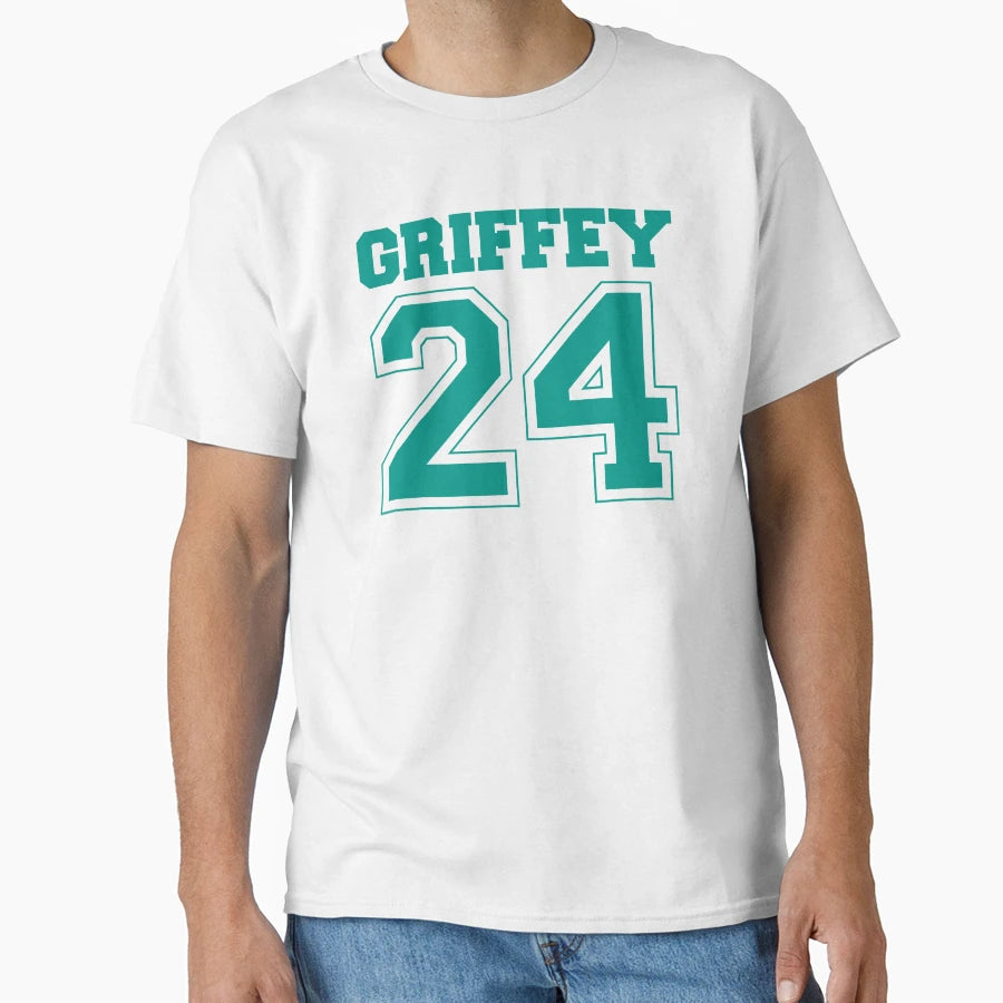 Baseball 24 Ken Griffey Player Jersys T-Shirt - Graphic Print Unisex - T-Shirt, Sweatshirt, Hoodie