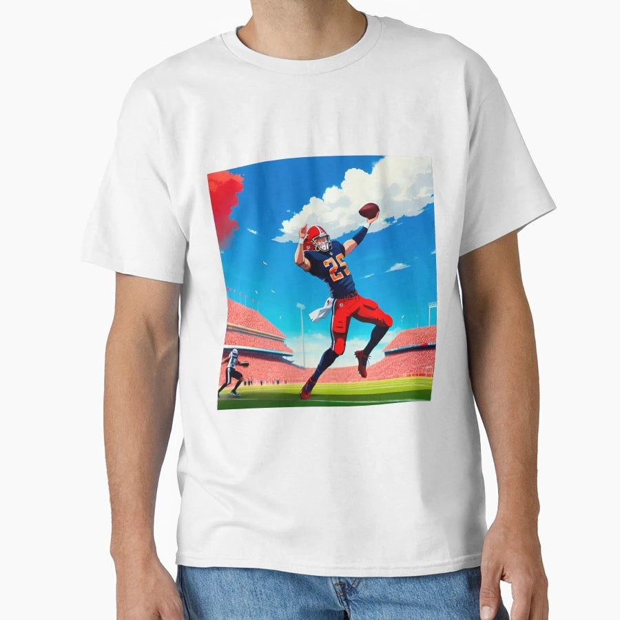 Gridiron Guardian American Football Catcher T-Shirt - Graphic Print Unisex - T-Shirt, Sweatshirt, Hoodie