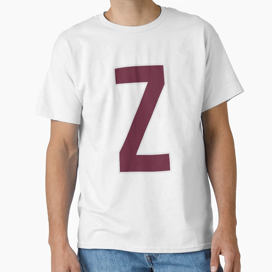 Letter Z Bold Collegiate Font T-Shirt - Fun Novelty Design Men Women - T-Shirt, Sweatshirt, Hoodie