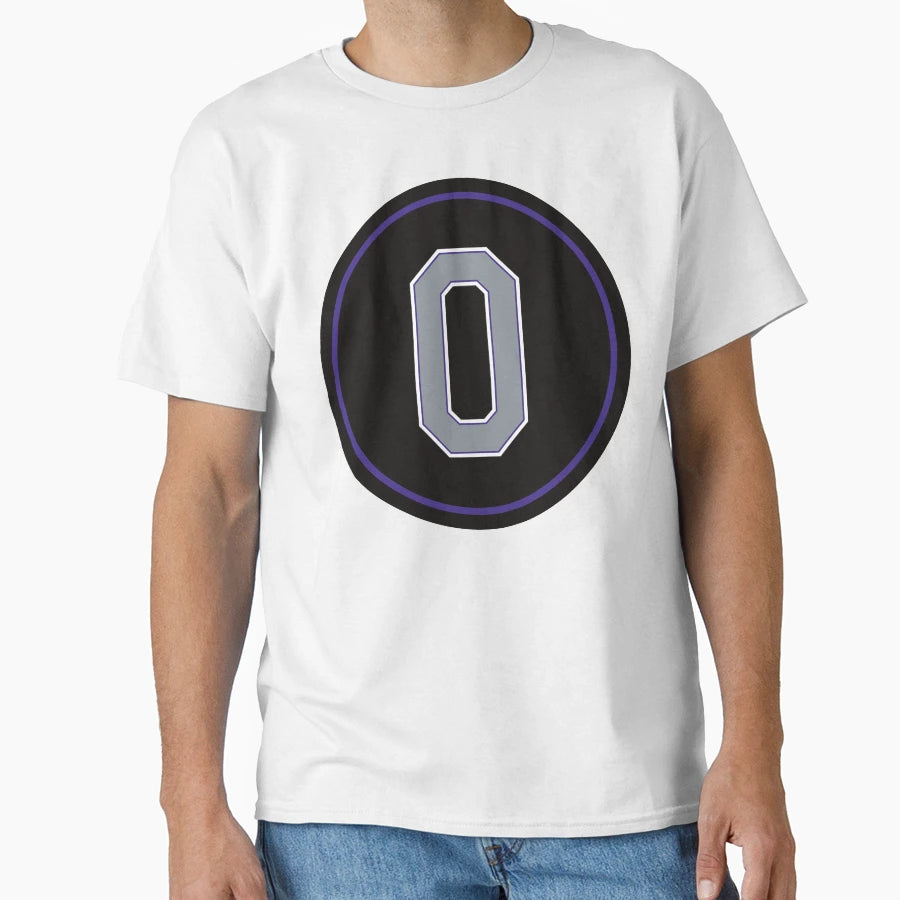 Adam Ottavino 0 Jersey Number T-Shirt - Custom Art Print Unisex - T-Shirt, Sweatshirt, Hoodie