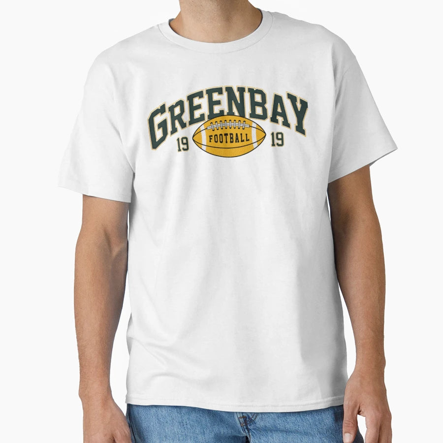 Green Bay Football T-Shirt - Minimalist Print Men Women - T-Shirt, Sweatshirt, Hoodie