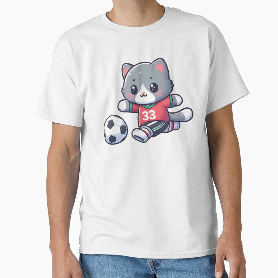 Football/Soccer cat by Vkinsify - Adult & Kids T-Shirts, Sweatshirts & Hoodies apparel design preview 1