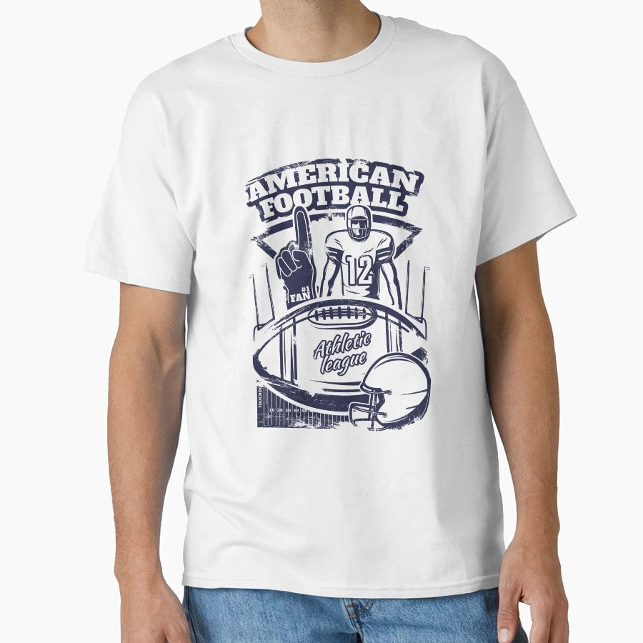 American Football Athletic League 1 Fan T-Shirt - Trendy Graphic Unisex - T-Shirt, Sweatshirt, Hoodie