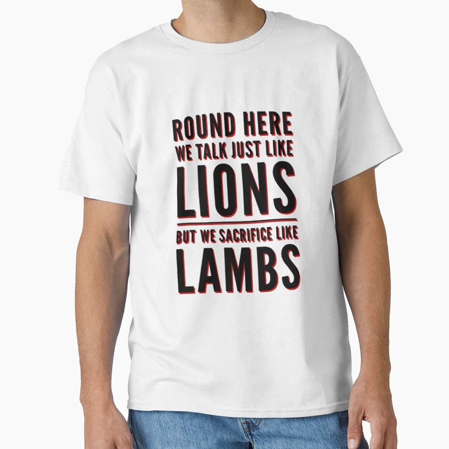 Lions And Lambs Version 1 T-Shirt - Fun Novelty Design Men Women - T-Shirt, Sweatshirt, Hoodie