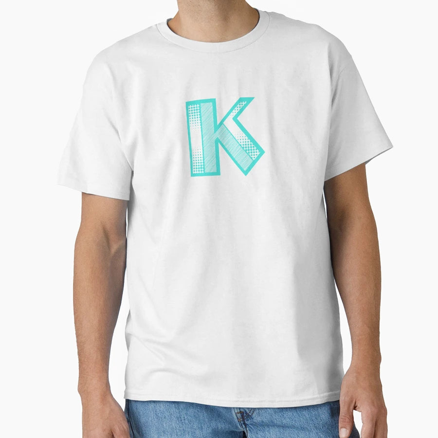 Modern Monogram Initial Letter K T-Shirt - Novelty Apparel Men Women - T-Shirt, Sweatshirt, Hoodie