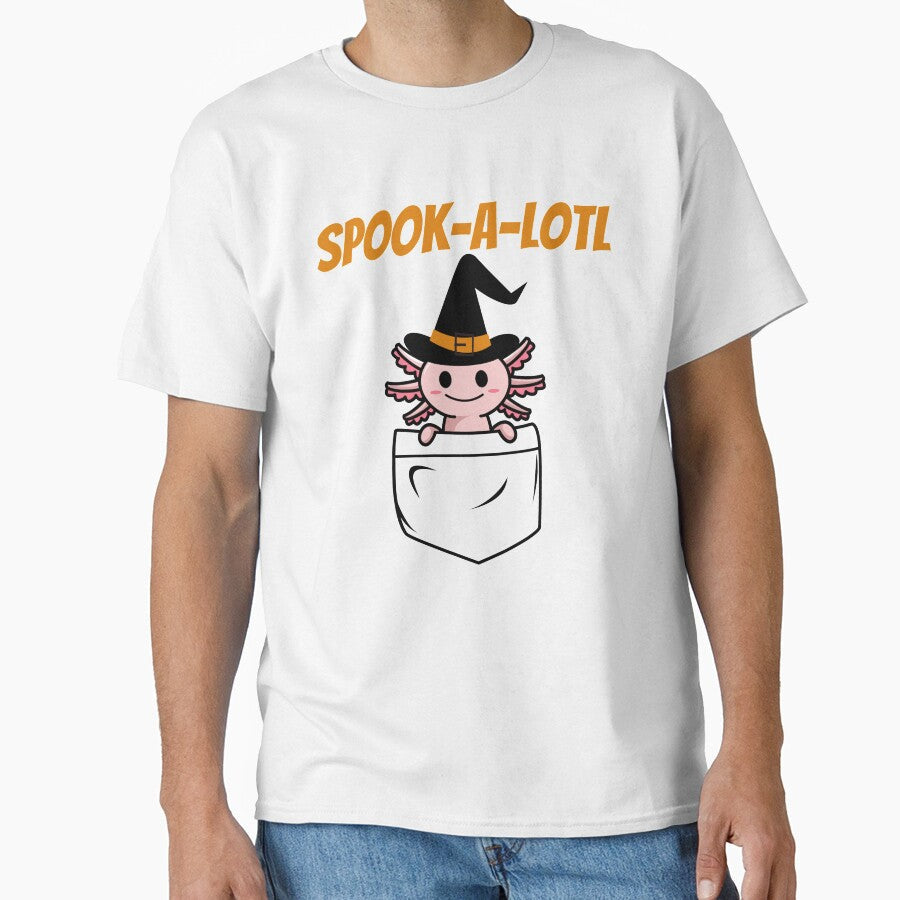 Axolotl Halloween Costume SPOOK-A-LOTL by ijdesigns - Adult & Kids T-Shirts, Sweatshirts & Hoodies apparel design preview 1