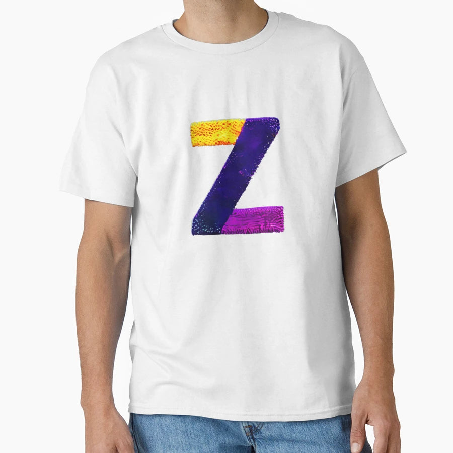Letter Z Monogram Typography Collage T-Shirt - Trendy Graphic for Adults - T-Shirt, Sweatshirt, Hoodie