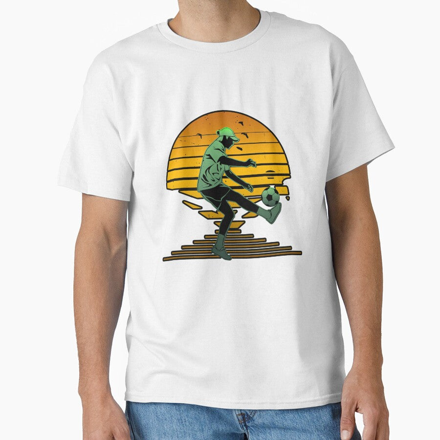 Retro Freestyle Soccer by DabGraphic - Adult & Kids T-Shirts, Sweatshirts & Hoodies apparel design preview 1