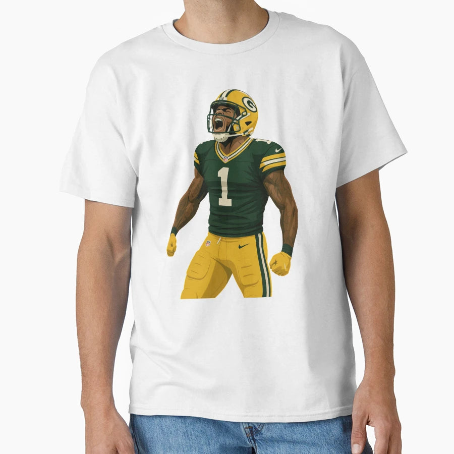 Green Gold Beast Mode Parsons Fan Art T-Shirt - Aesthetic Graphic Men Women - T-Shirt, Sweatshirt, Hoodie