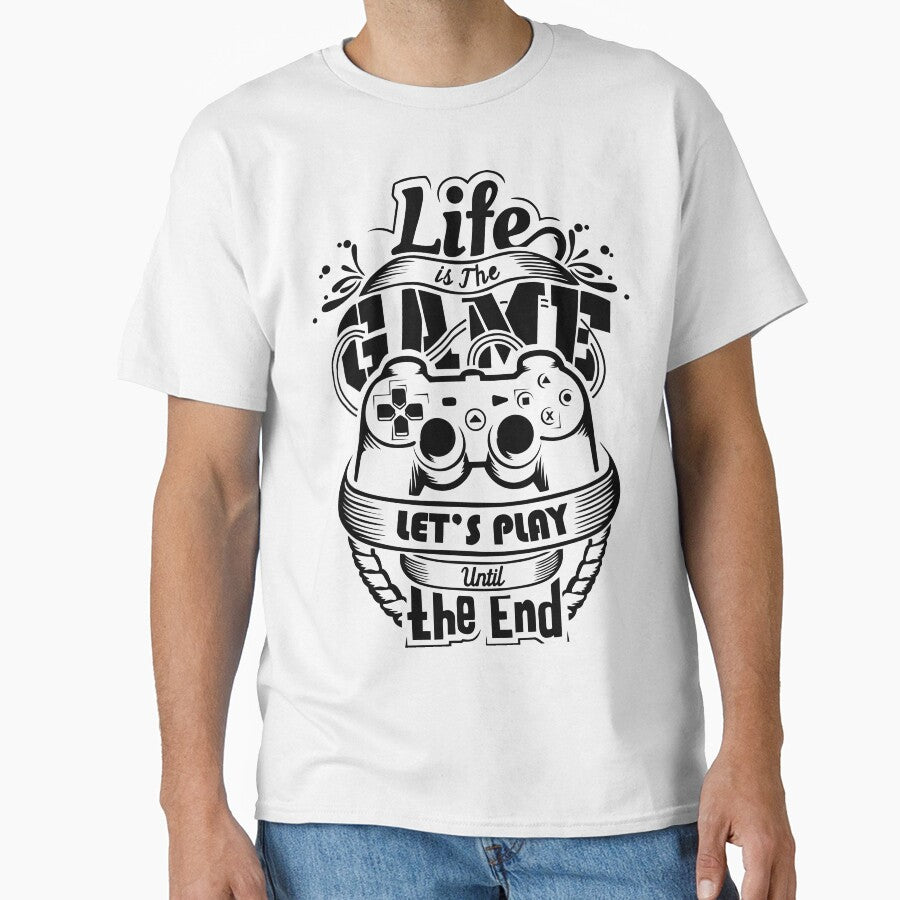 LIFE IS THE GAME VINTAGE by ROJOCELESTEMX - Adult & Kids T-Shirts, Sweatshirts & Hoodies apparel design preview 1