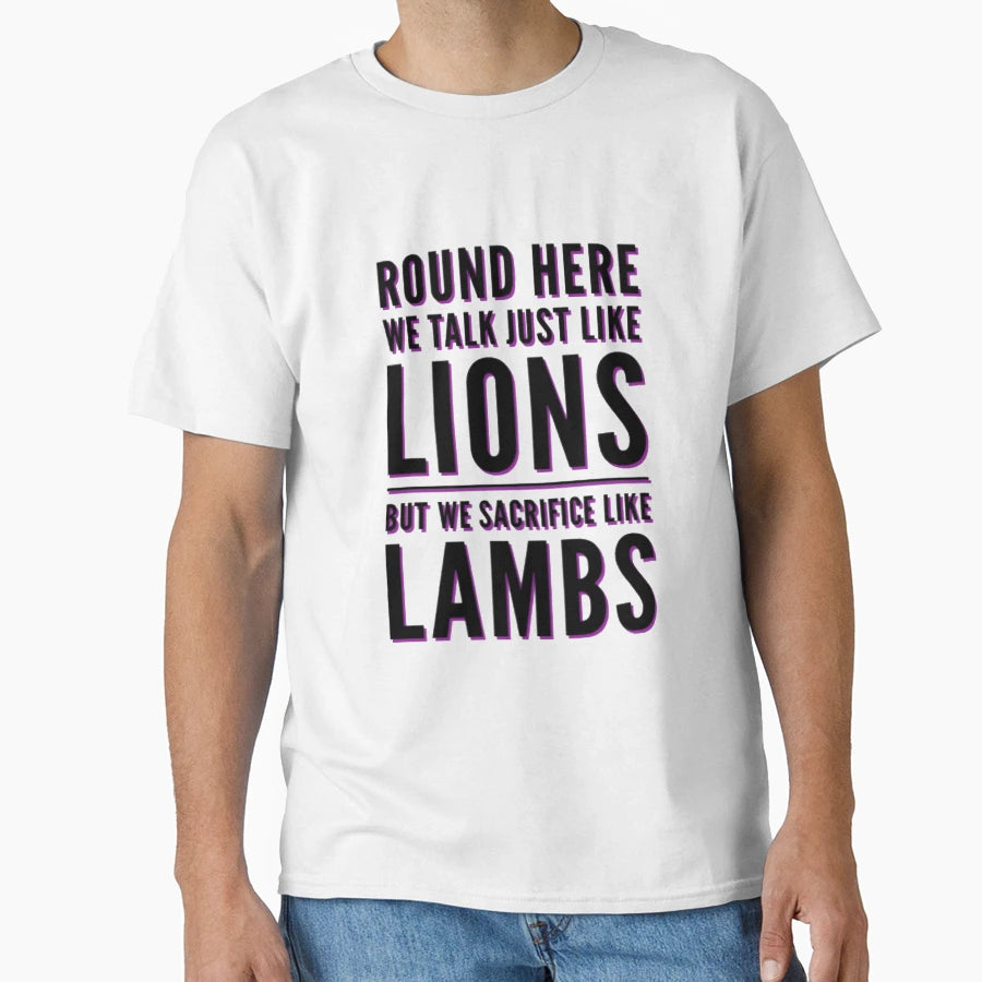 Lions And Lambs Version 2 T-Shirt - Fun Novelty Design for Adults - T-Shirt, Sweatshirt, Hoodie