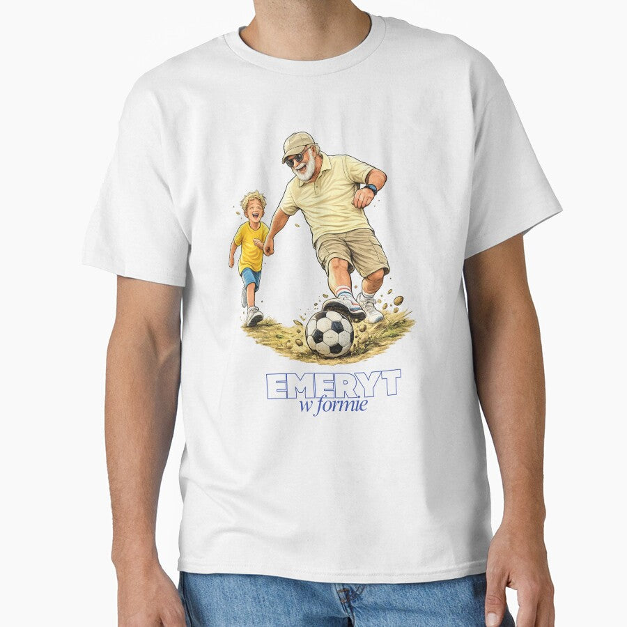 Retirement Goals Grandpa Playing Soccer with Grandson - Adult & Kids T-Shirts, Sweatshirts & Hoodies apparel design preview 1