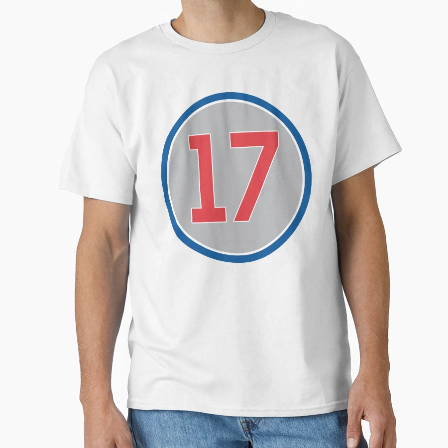 Kris Bryant 17 Jersey Number T-Shirt - Aesthetic Graphic Unisex - T-Shirt, Sweatshirt, Hoodie