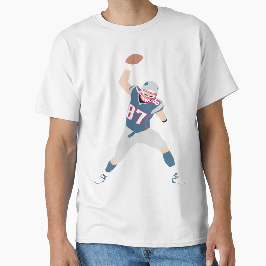 Football Legend 87 Celebratory Spike T-Shirt - Graphic Print for Adults - T-Shirt, Sweatshirt, Hoodie