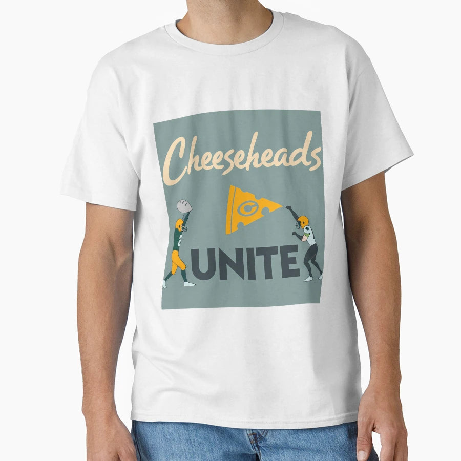 Cheeseheads Unite Passionate T-Shirt - Fun Novelty Design for Adults - T-Shirt, Sweatshirt, Hoodie