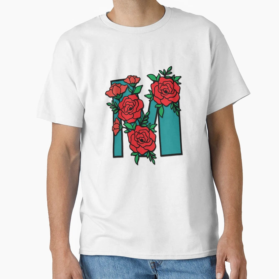 Mom Love Monogram Letter T-Shirt - Fun Novelty Design Men Women - T-Shirt, Sweatshirt, Hoodie
