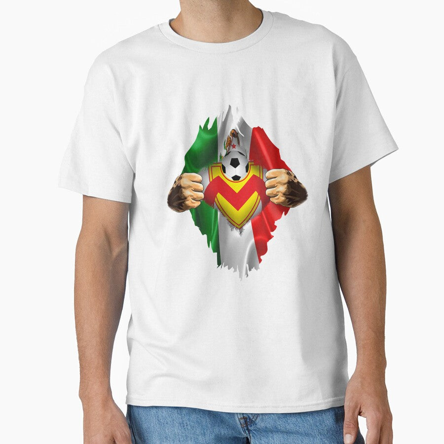 Morelia Heartbeat Inside Love Mexico Fan Fc by - Adult & Kids T-Shirts, Sweatshirts & Hoodies apparel design preview 1