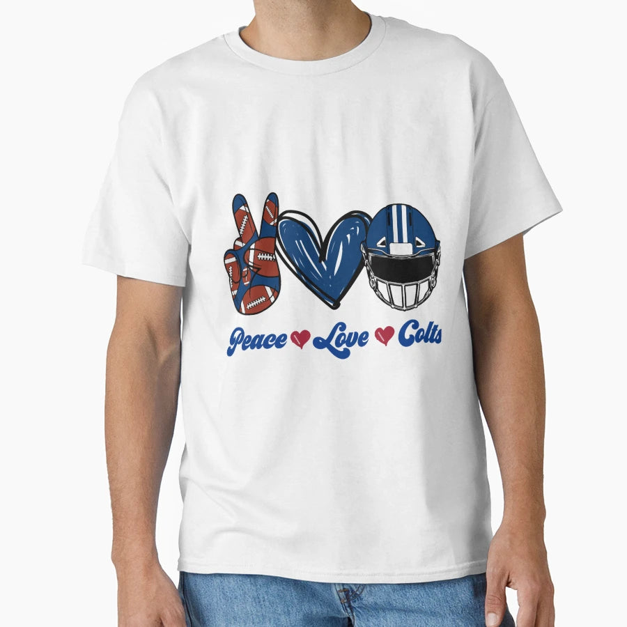 Art Indianapolis Colts T-Shirt - Minimalist Print for Adults - T-Shirt, Sweatshirt, Hoodie