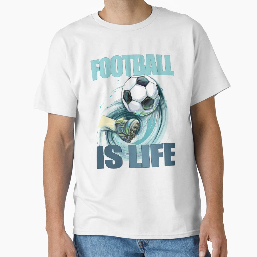 Football Is Life T-Shirt - Custom Art Print for Adults - T-Shirt, Sweatshirt, Hoodie