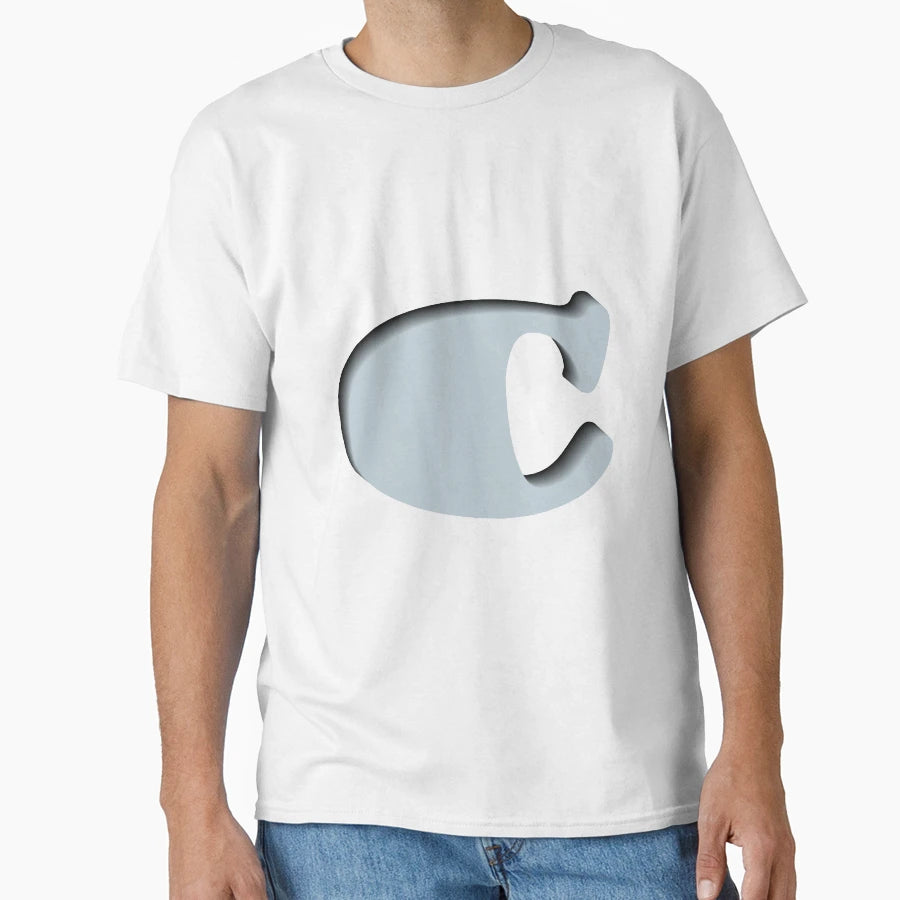 3D Letter C T-Shirt - Minimalist Print Unisex - T-Shirt, Sweatshirt, Hoodie