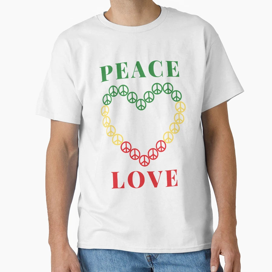Peace And Love T-Shirt - Casual Everyday Wear Men Women - T-Shirt, Sweatshirt, Hoodie