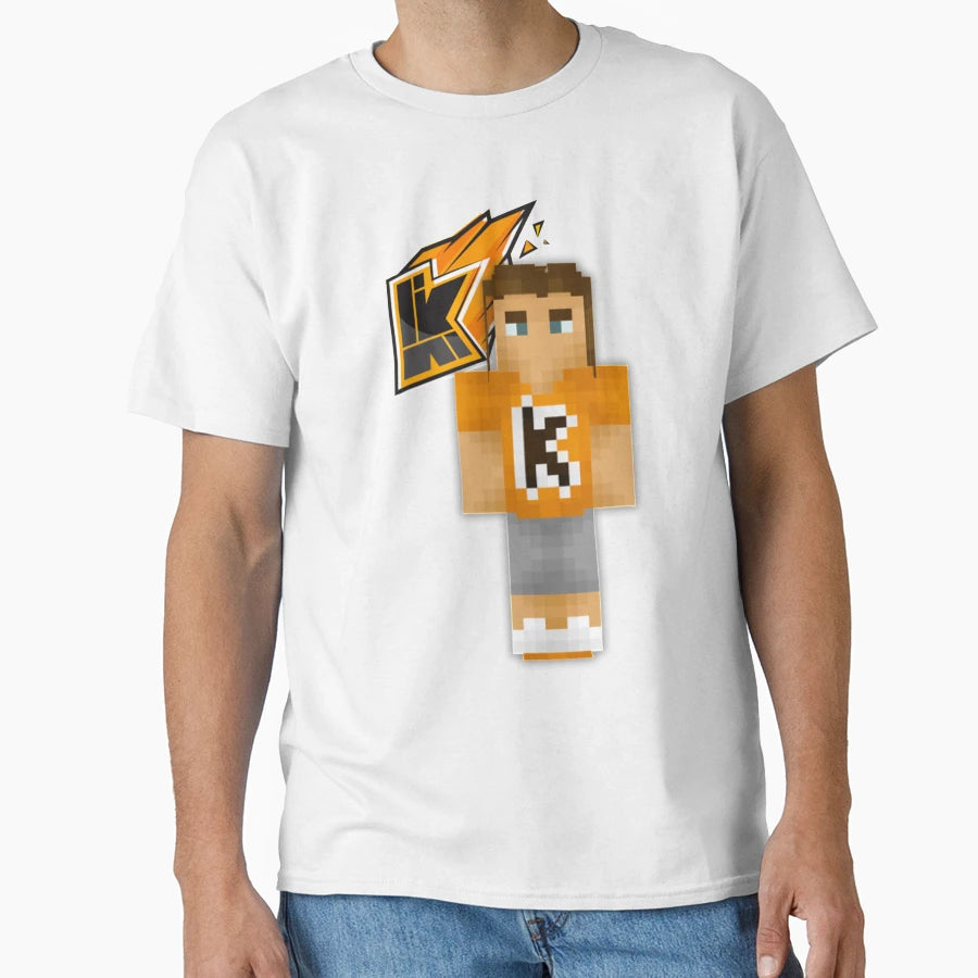 Funny Gaming Orange K Kwebbel Kop T-Shirt - Minimalist Print Men Women - T-Shirt, Sweatshirt, Hoodie