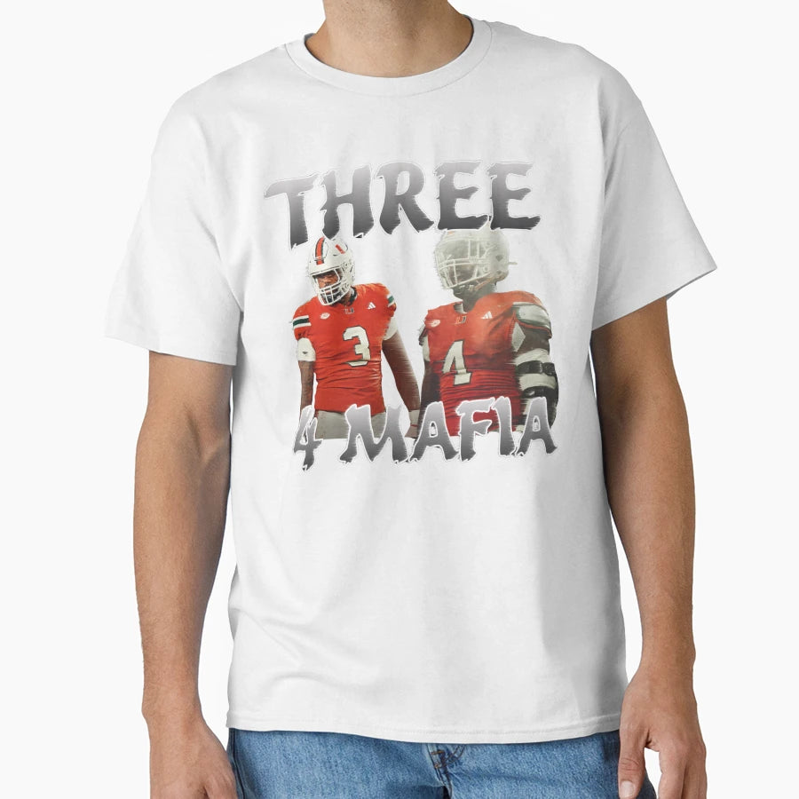 Three 4 Mafia T-Shirt - Custom Art Print for Adults - T-Shirt, Sweatshirt, Hoodie