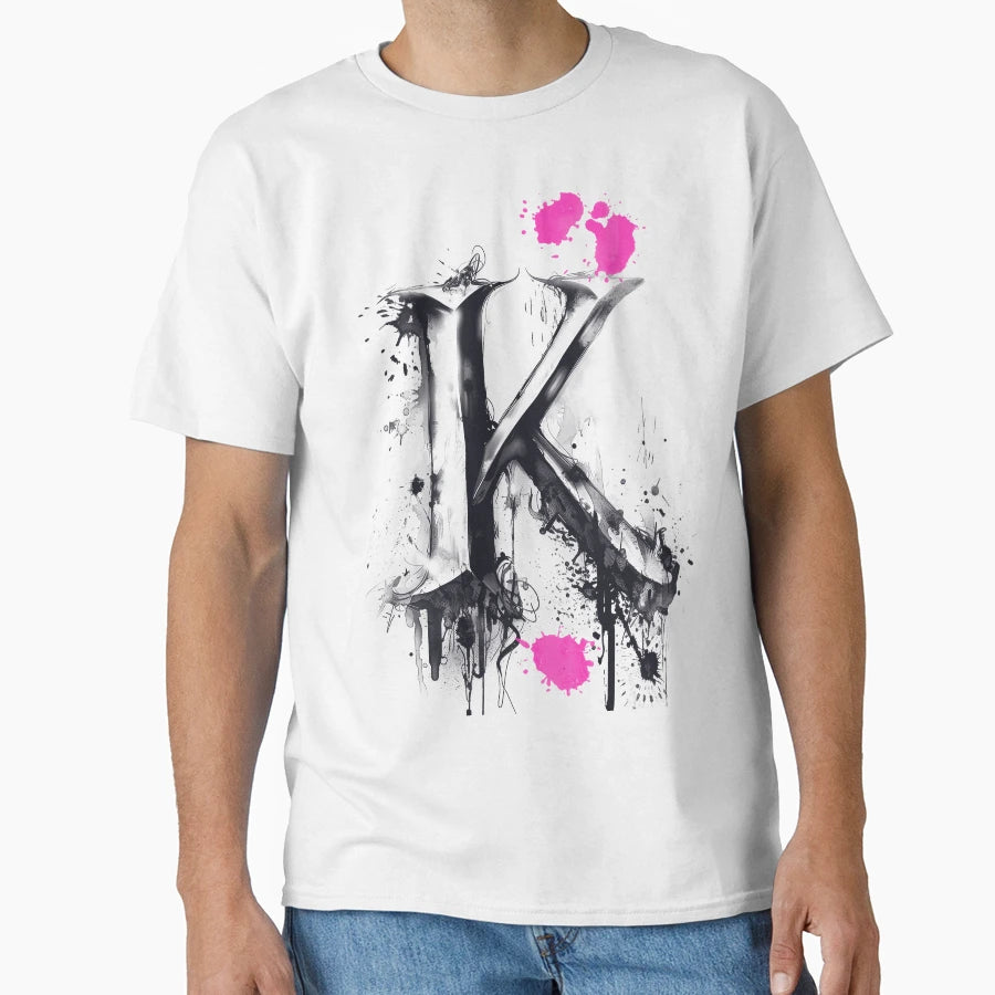 K Letter Typography T-Shirt - Novelty Apparel Men Women - T-Shirt, Sweatshirt, Hoodie