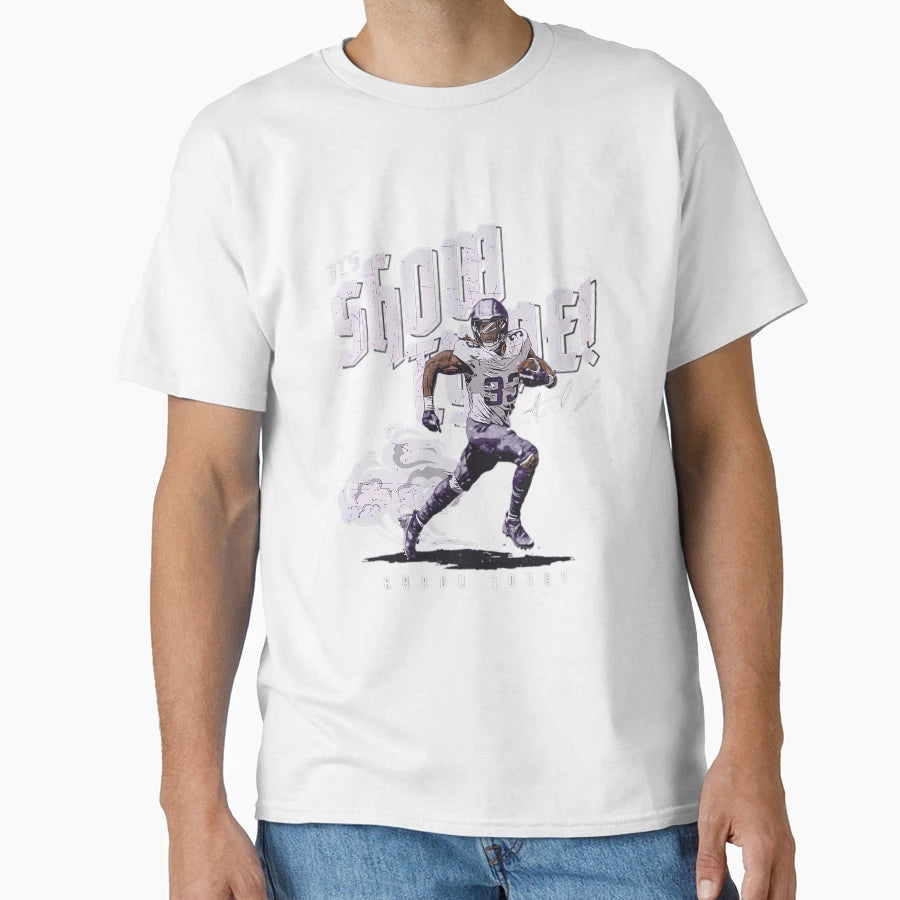 Aaron Jones Minnesota Show Tyme Run T-Shirt - Aesthetic Graphic for Adults - T-Shirt, Sweatshirt, Hoodie