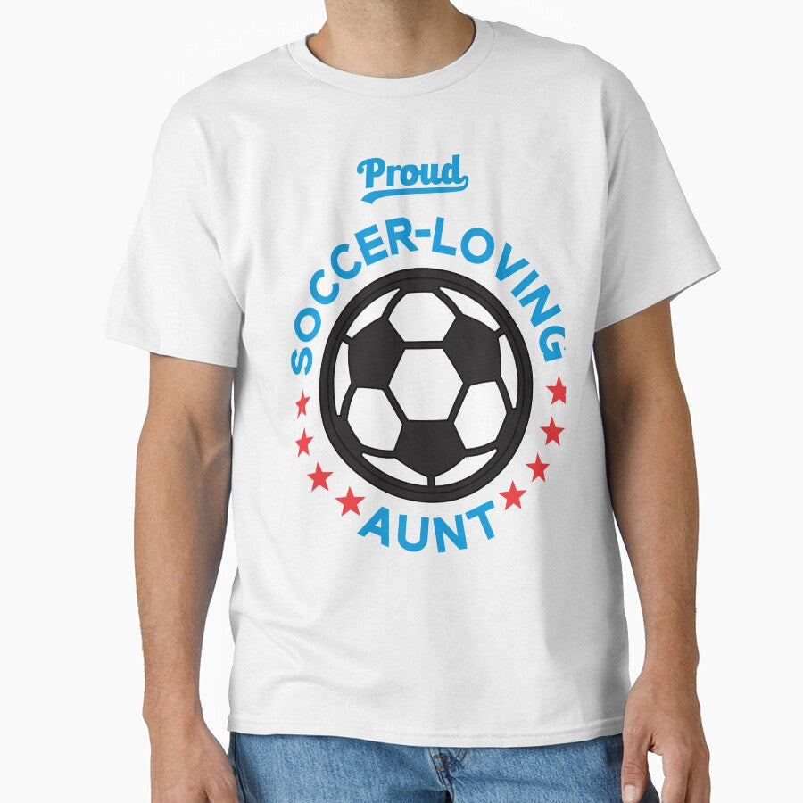 Proud Soccer-Loving Aunt by Vector-Artist - Adult & Kids T-Shirts, Sweatshirts & Hoodies apparel design preview 1