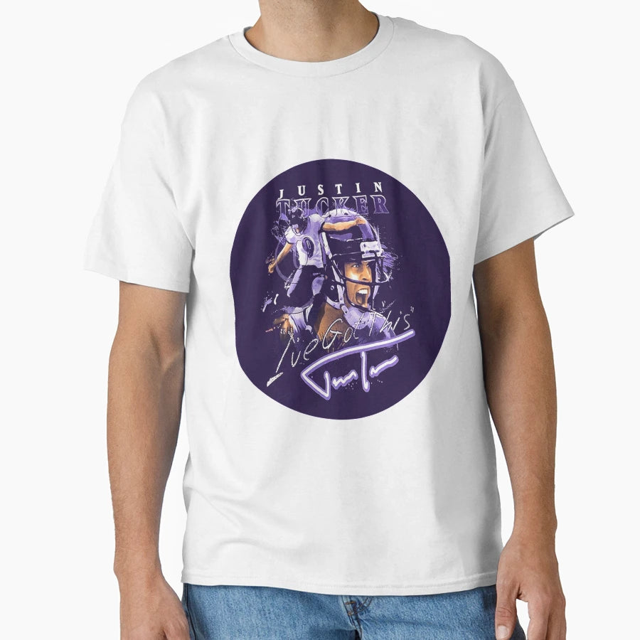 Justin Tucker T-Shirt - Novelty Apparel for Adults - T-Shirt, Sweatshirt, Hoodie