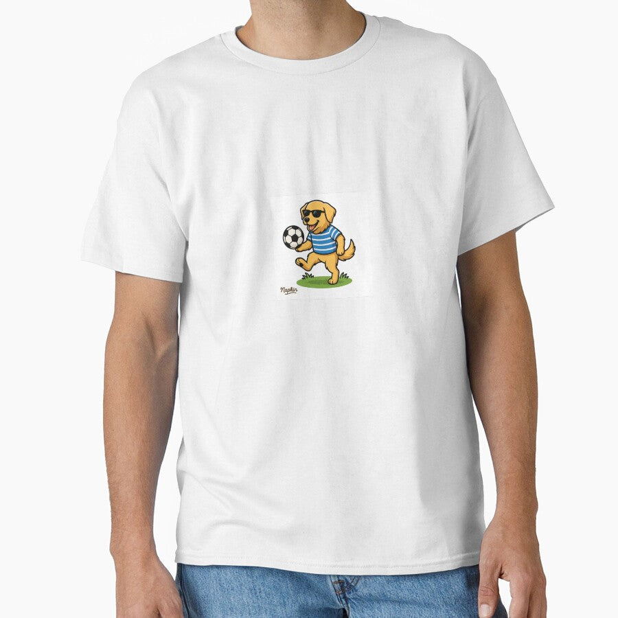 Goal Getter Napkin the Soccer Dog by NapkinStuff - Adult & Kids T-Shirts, Sweatshirts & Hoodies apparel design preview 1