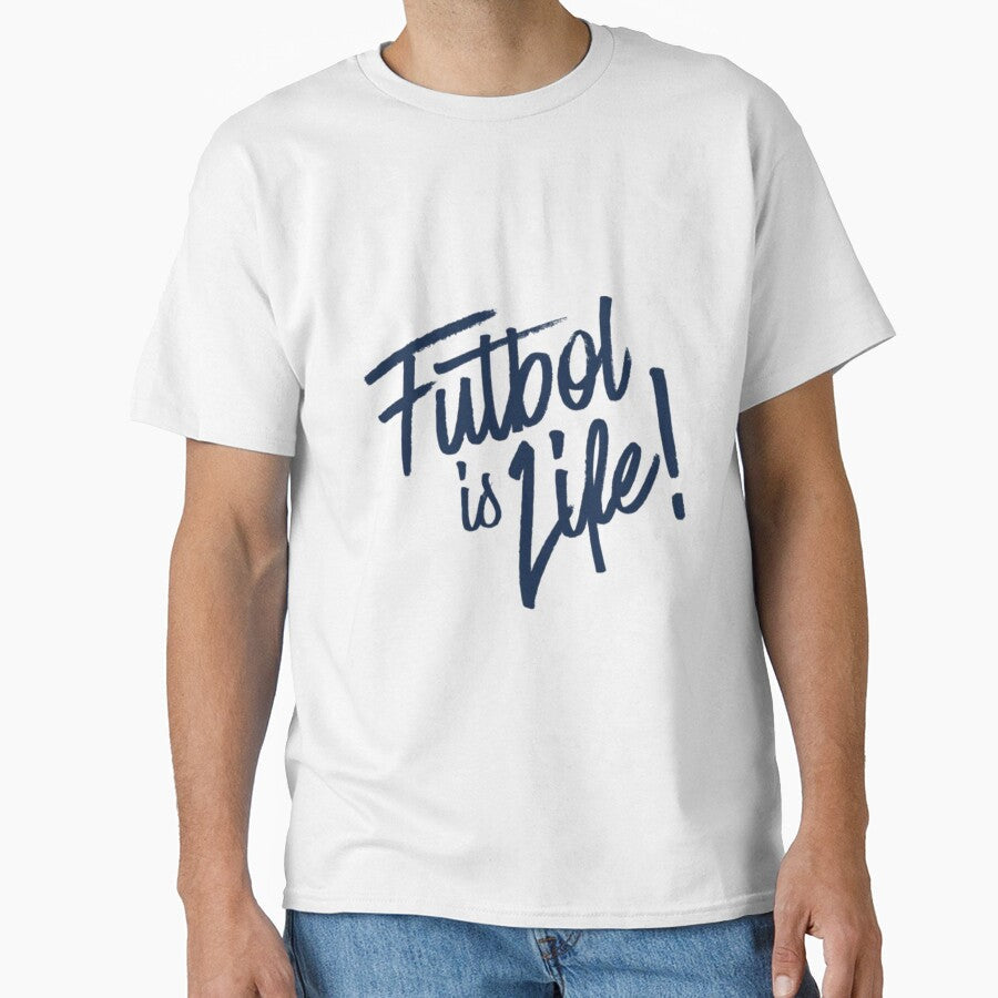FUTBOL IS LIF life by LeahCampbel - Adult & Kids T-Shirts, Sweatshirts & Hoodies apparel design preview 1