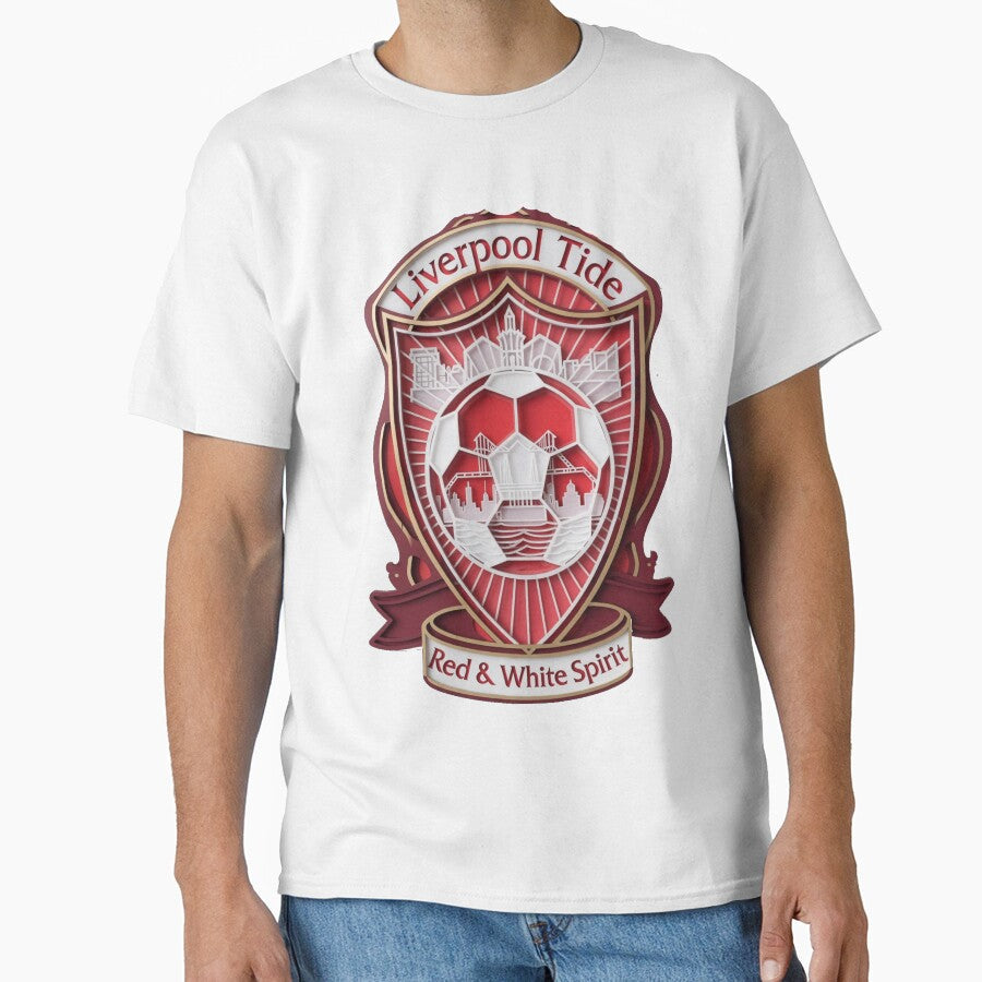 Liverpool Tide Red White Spirit Mug, Soccer City - Adult & Kids T-Shirts, Sweatshirts & Hoodies apparel design preview 1