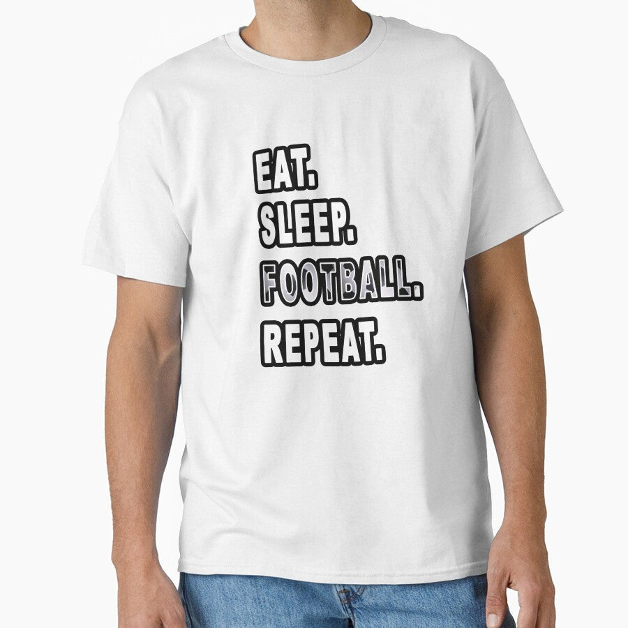 Eat. Sleep. Football. Repeat. by iamhewho - Adult & Kids T-Shirts, Sweatshirts & Hoodies apparel design preview 1