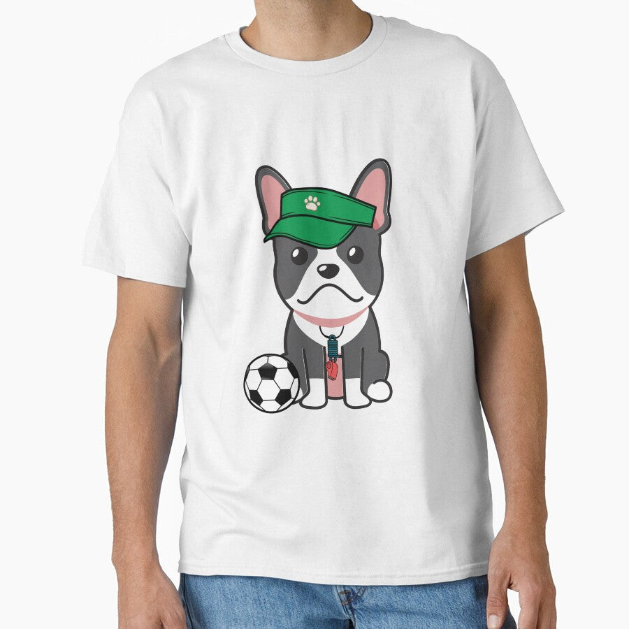 Soccer Player French Bulldog by Pet Station - Adult & Kids T-Shirts, Sweatshirts & Hoodies apparel design preview 1