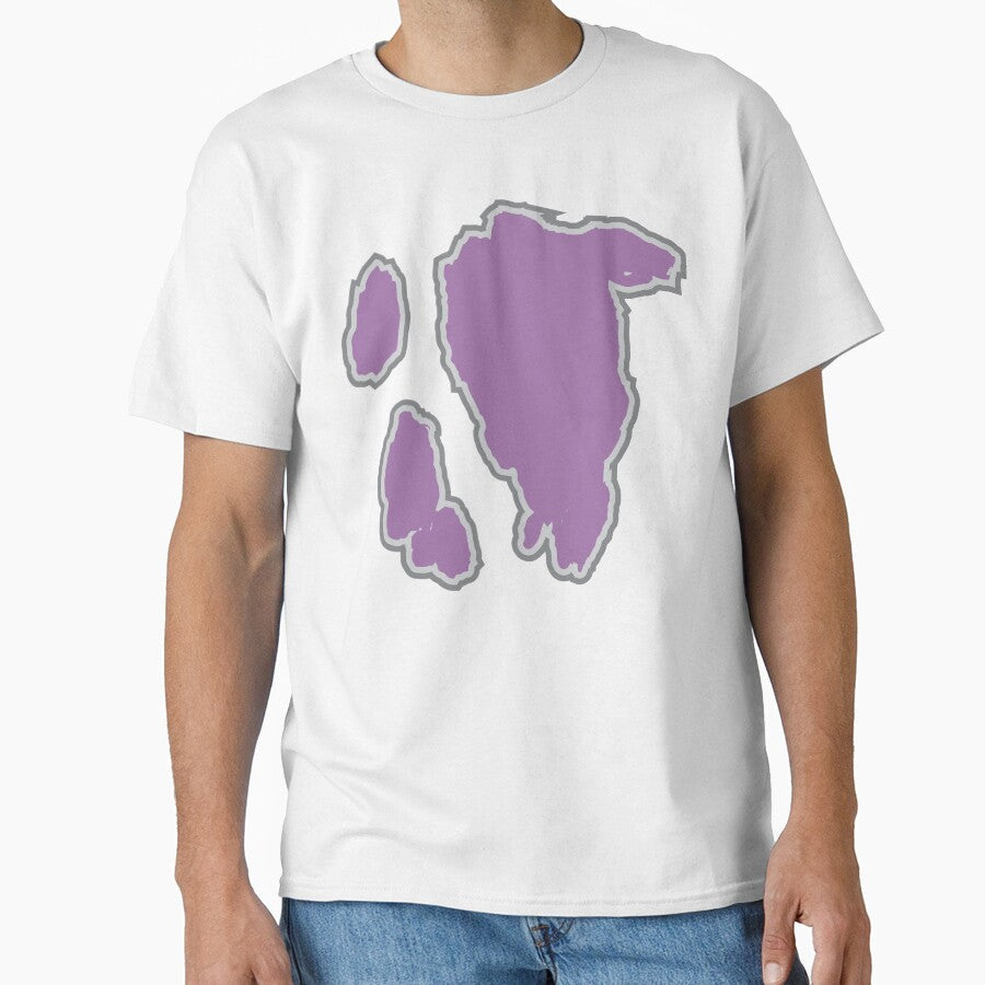 Big Violet Cow Pattern White Cowhide by - Adult & Kids T-Shirts, Sweatshirts & Hoodies apparel design preview 1